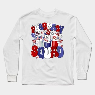 4Th Of July Pharmacy Squad Pharmacy Technician Patriotic Long Sleeve T-Shirt